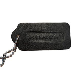 NC COACH Medium Soft Foam Jet Black Hang Tag Bag Accessory